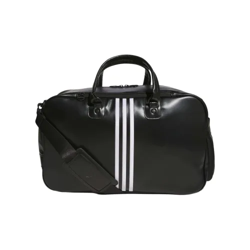 Adidas Polyurethane One Shoulder Handbags Women's Black
