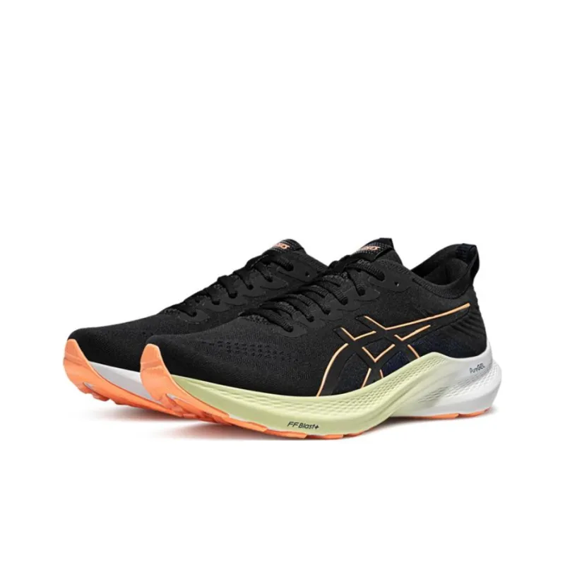 Asics GT 2000 12 Abrasion Resistant Support Rebound Low Top Running Shoes Men's Black Orange-1
