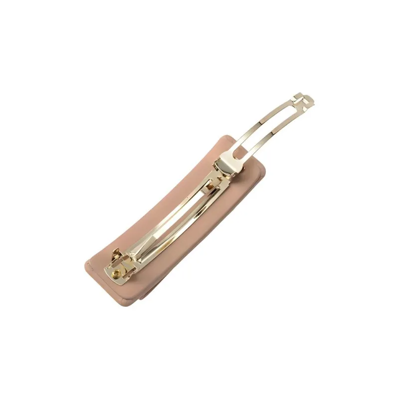 FERRAGAMO Calfskin Hair Clips Women's Beige-3