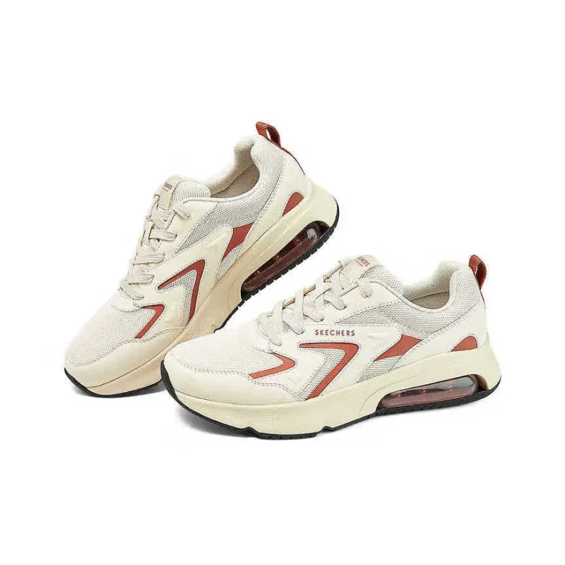 Skechers Uno Durable Breathable Low Top Casual Running Shoes Men's Beige Red-2