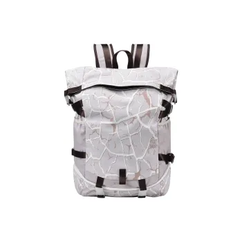 FINITE LOOP Bottle Eco Friendly Cloth Backpack Tubas Unisex Ecru