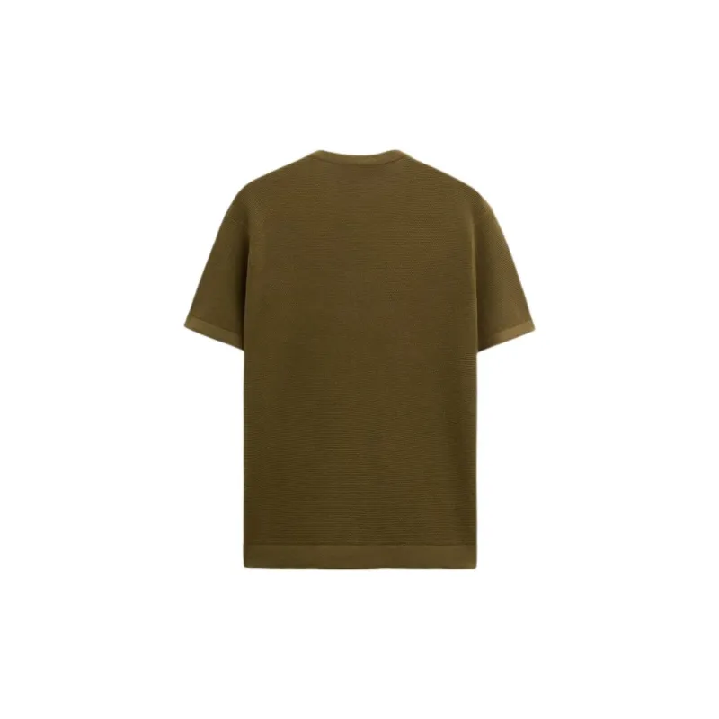 ZARA T-Shirts Men Olive Green-1