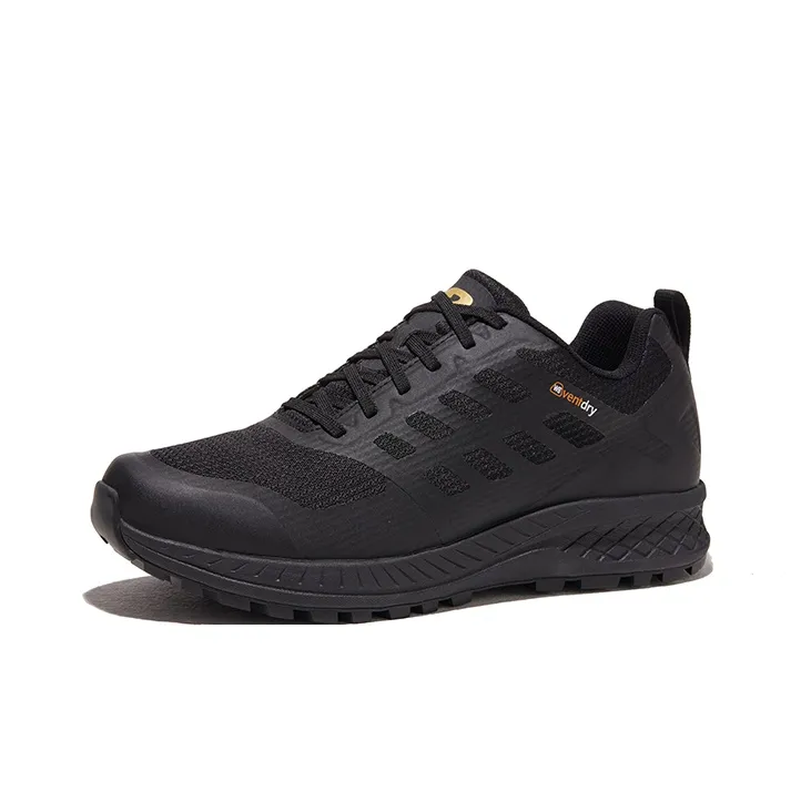 HOT POTATO Lightweight Wear Resistant And Slip Resistant Low Top Trekking Shoes Unisex Black-1