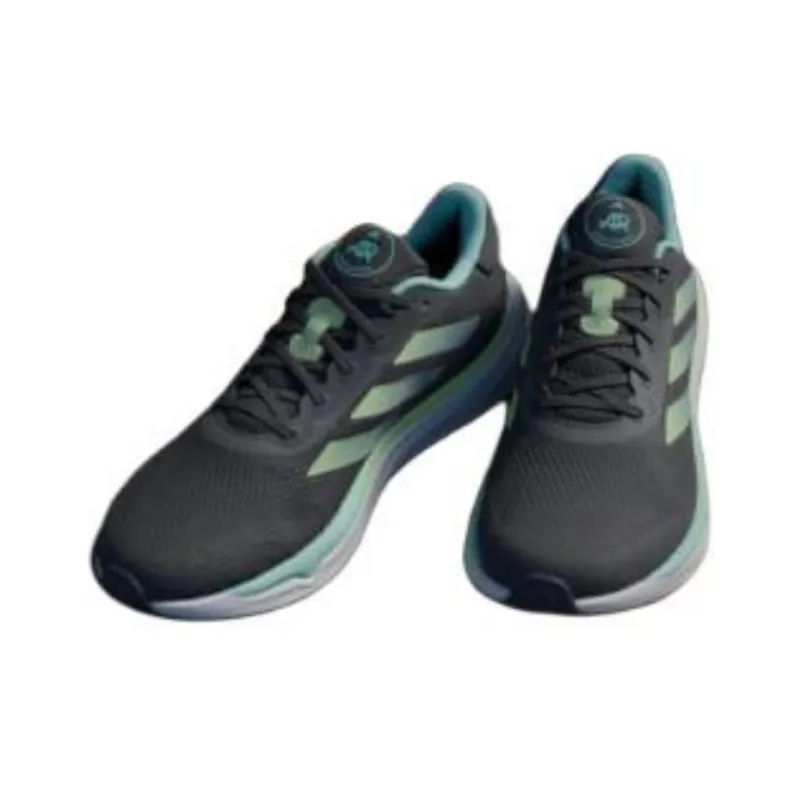 Adidas Supernova Stride Core Black Pulse Lime Flash Aqua-2