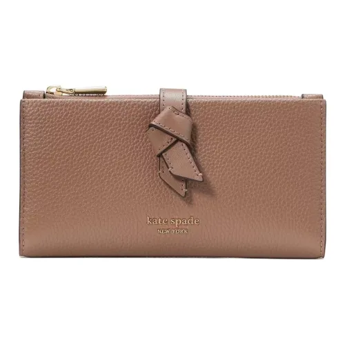 Kate Spade Knott Leather Wallet Small Size Women's Ostrich Color