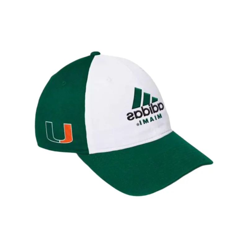 Adidas Free Shipping With AdiClub Miami Hurricanes Slouch Adjustable Hat-1