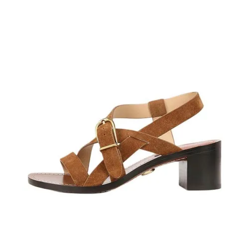 VERONICA BEARD Etta Strap Sandals 5cm Women's Brown