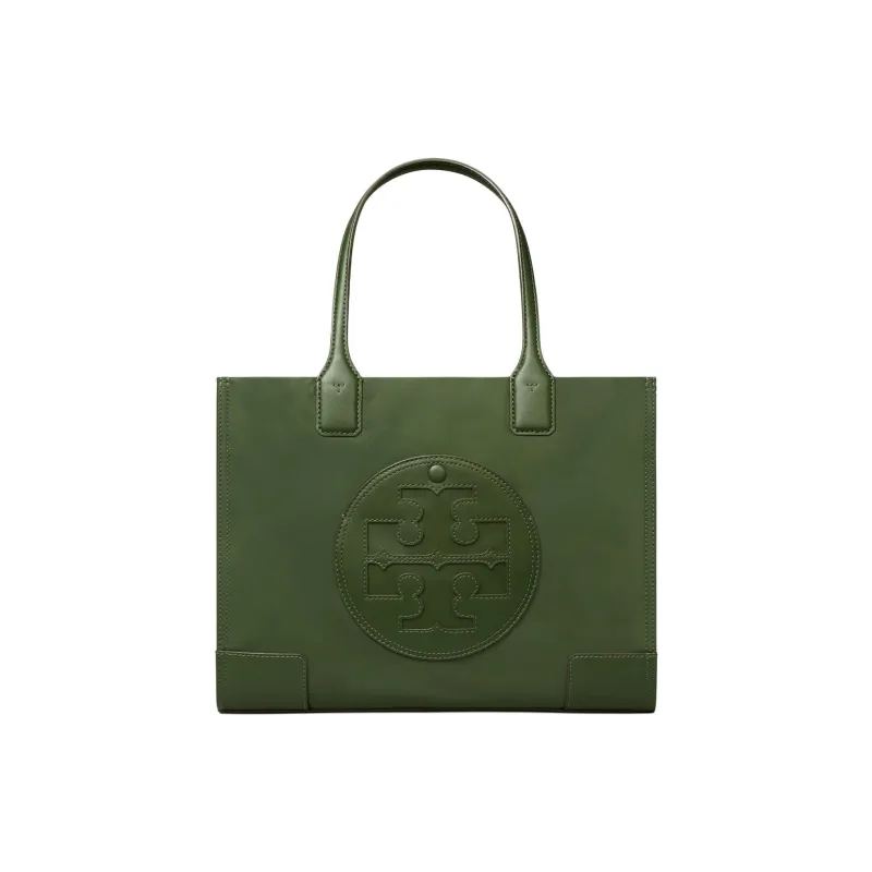 TORY BURCH Ella Recycled Nylon Tote Bag, Shopping Bag, Shoulder Bag, Handbag Trumpets Women's Basil Green-0