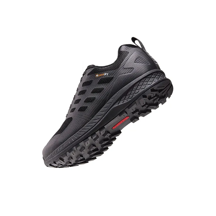 HOT POTATO Lightweight Wear Resistant And Slip Resistant Low Top Trekking Shoes Unisex Black-5