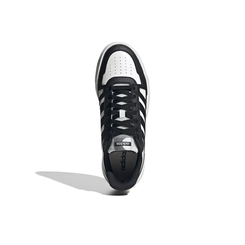 Adidas LITE BALLER Slip Resistant Breathable Low Top Skateboard Shoes Men's Black White-3
