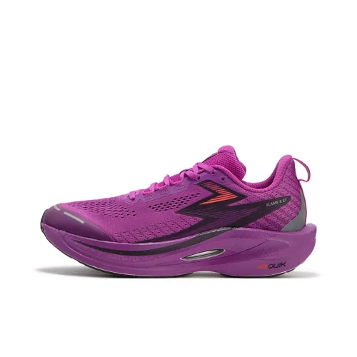 361° Fly Burning 2.5 ET Running Shoes Unisex Low-Top Luminescent Wisteria/Mysterious Purple