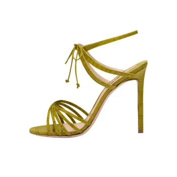 TOM FORD Angelica One Strap Sandals 10.5cm Women's Yellow Green