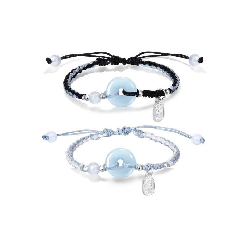 Zeroline Agate Jade Bracelets Unisex-6