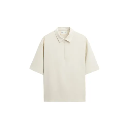 ZARA Polo Shirts Men Beige