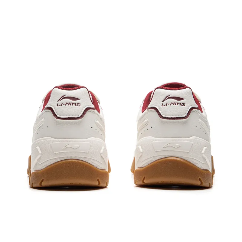 LiNing Tianji 3 Slip Resistant, Abrasion Resistant, Lightweight Low Top Skateboard Shoes Women's White Red-5
