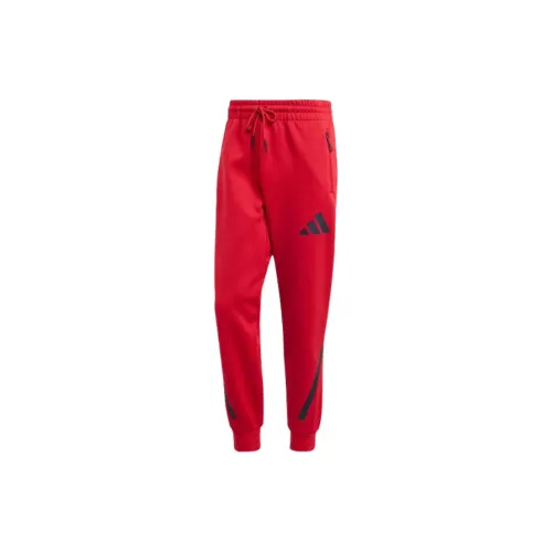 Adidas Clothing Casual Pants Men Red