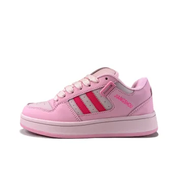JIANGSHOU Wear resistant And Lightweight Low Top Skateboard Shoes Women's Pink