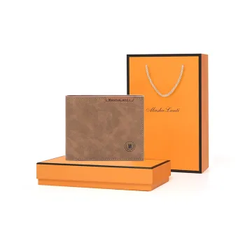 MashaLanti Microfiber Synthetic Leather Wallet Men's Coffee