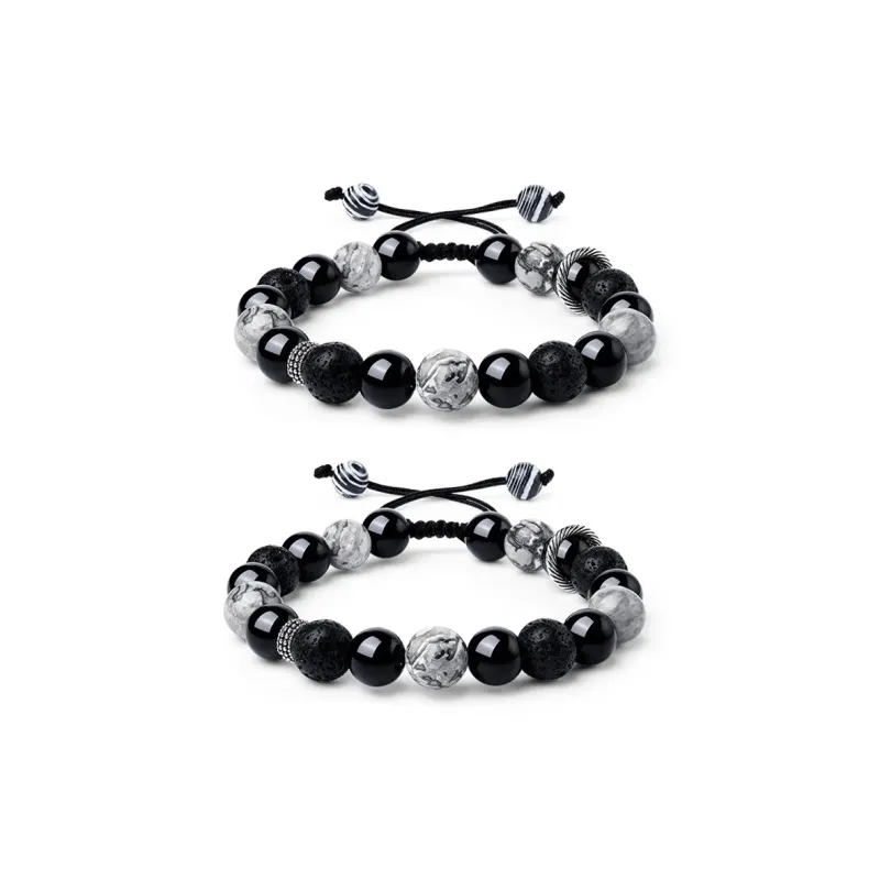 AFN Agate Year Of The Dragon Chinese Zodiac Jade Bracelet Unisex-2
