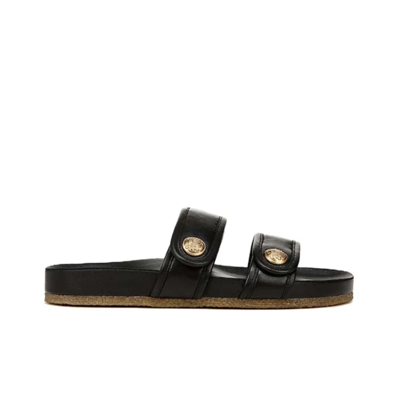 VERONICA BEARD Abrasion-Resistant Slide Slippers Women's Black-1