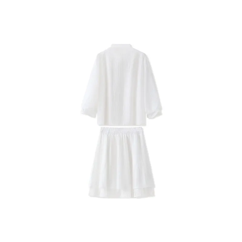 CHARM PICK Skirt Set Women's White-1