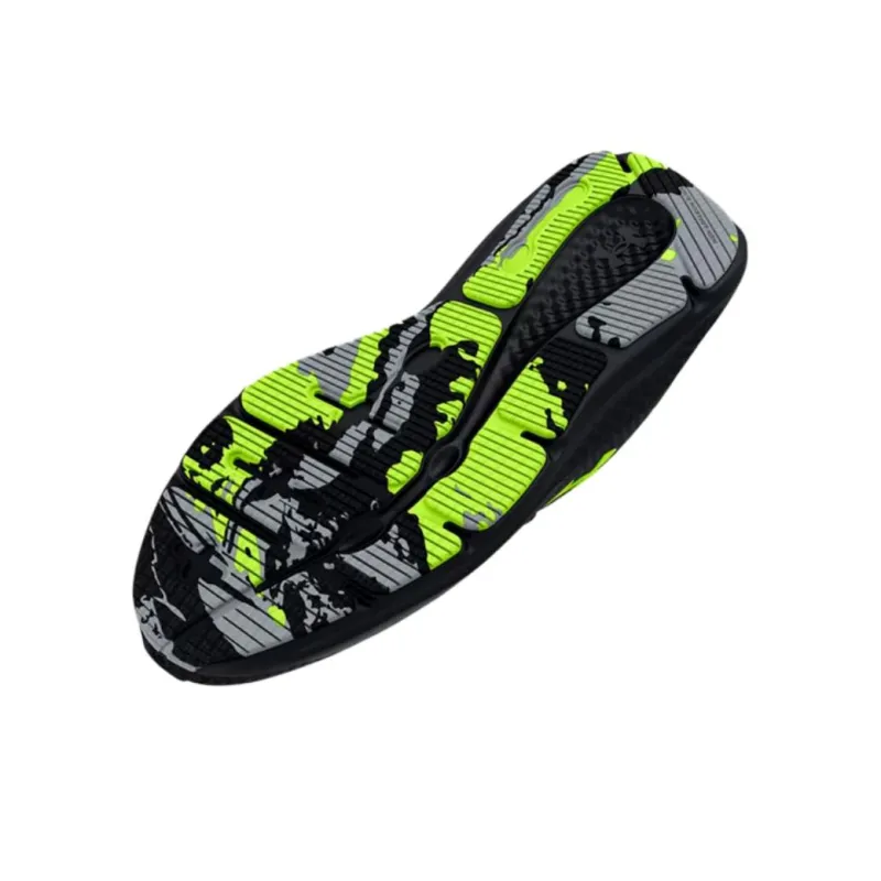 Under Armour Charged Pursuit 3 Anti Slip Wear Resistant Low Top Casual Running Shoes Unisex Black Green-4