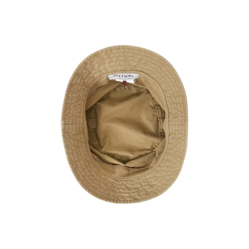 STETSON Cotton Bucket Hats Unisex Khaki-4