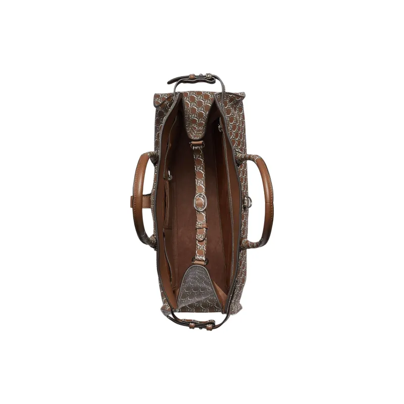 GUCCI Soft Grained Leather Tote Bag Shopping Bag Handbag Large Size Women's Light Brown-7