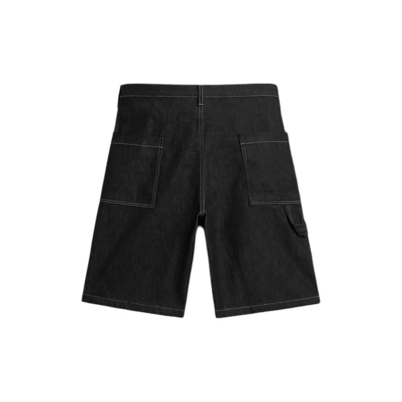 ZARA Denim Shorts Men Black-1