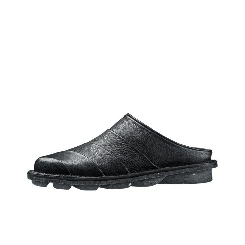 Trippen Rubber Sole Wrap-toe Slippers Women's Black-0