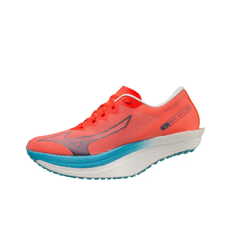 Mizuno Wave Duel Pro Abrasion Resistant Breathable Low Top Casual Running Shoes Men's Red Blue-0