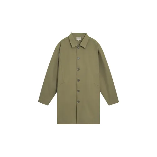 Bodydream Trench Coats Unisex Brown Green