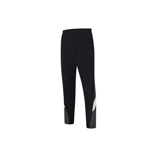 QIAODAN Knitted Sweatpants Men Black/Power Button Gray