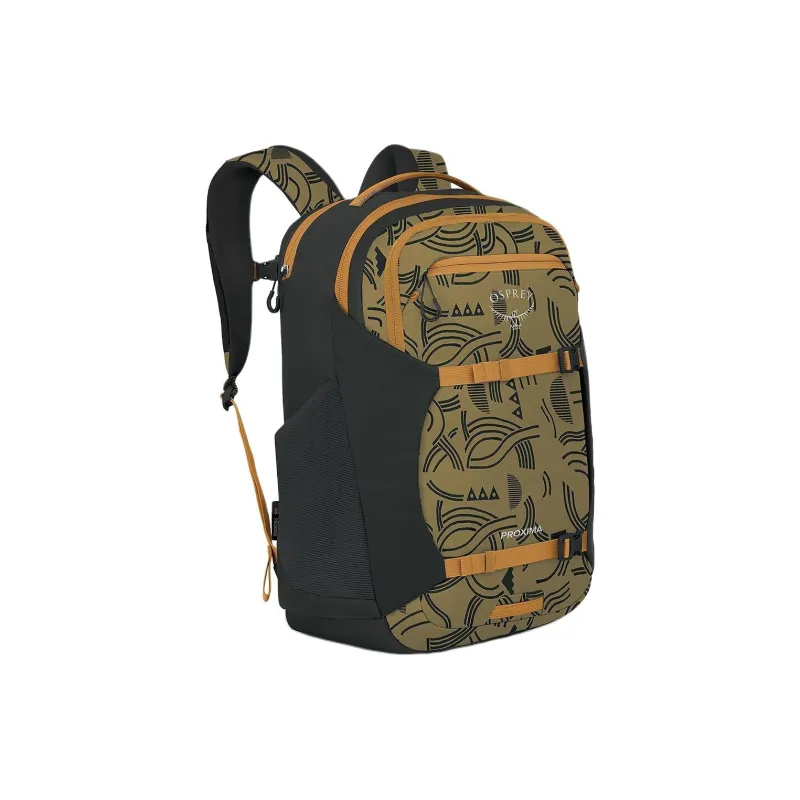 OSPREY Recycled Polyester Backpack Unisex Black & Green-1