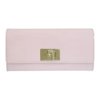 Furla Patent Leather Wallet Women's Pink