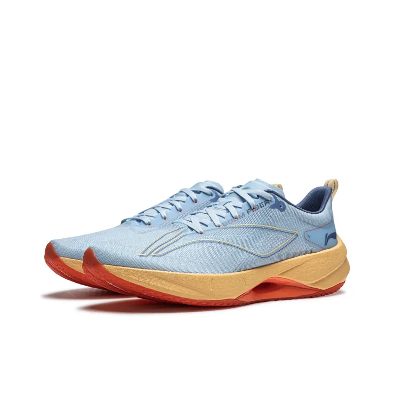 LiNing Super Light 21 Cushioning Slip Resistant Abrasion Resistant Breathable Low Top Running Shoes Men's Glacier Blue-2