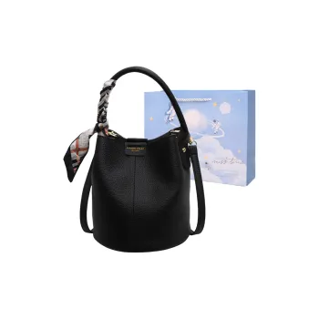 Duoluplo Doron Paul PU Bucket Bag, Portable Crossbody Bag, Shoulder Bag Women's Black/Khaki/Ecru/Coffee