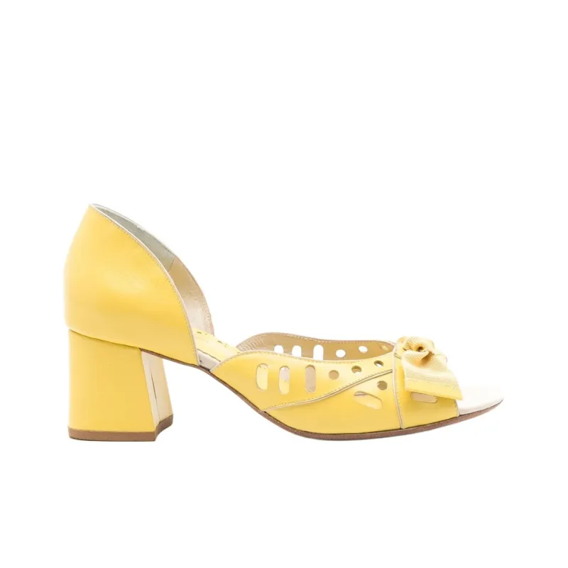 Sarah Chofakian Adrienne Strap Sandals 4.5cm Women's Yellow-1
