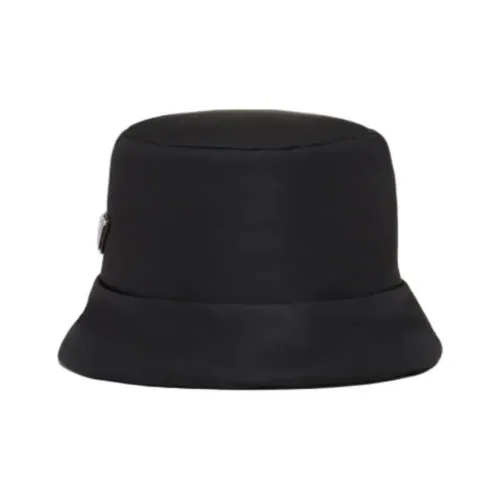PRADA Fabric Bucket Hats Men's Black