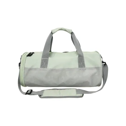 OURFUN Oxford Gym Bag Large Size Unisex Ivory/Black/Light Green
