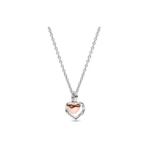 Pandora Gold-Plated Copper-Silver Alloy Necklaces Women's Silver