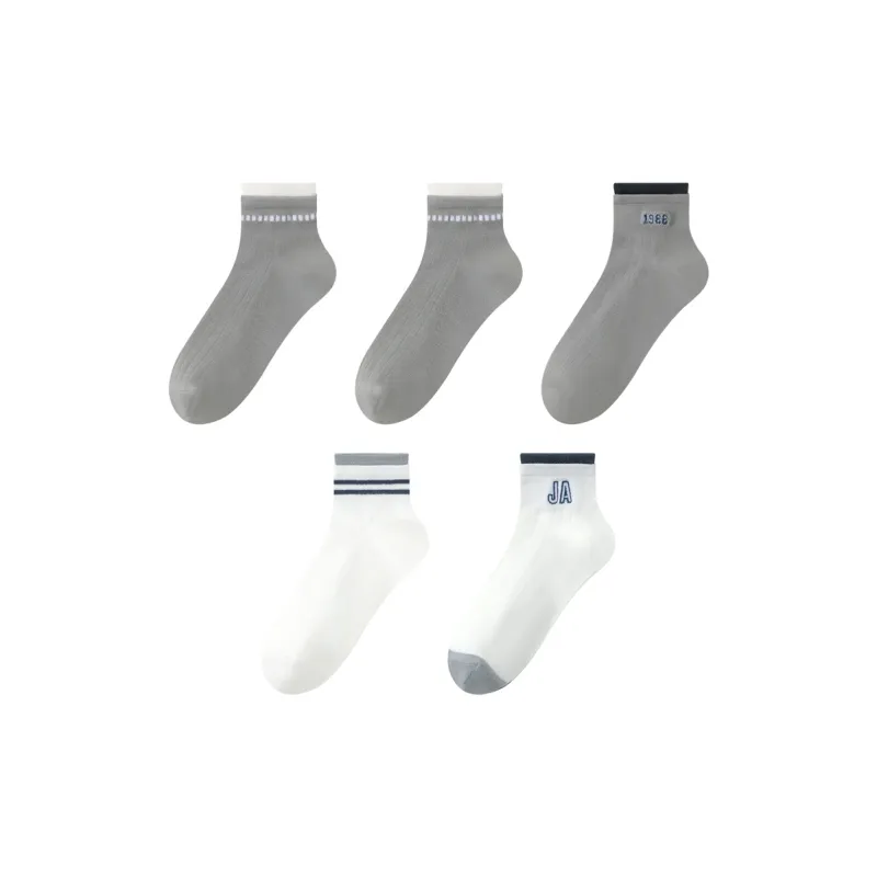 MIIOW Mid Calf Socks Men's 5 Pack-4
