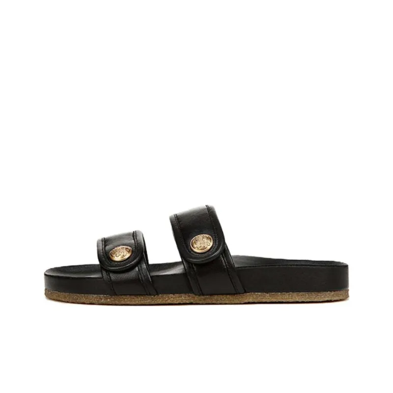 VERONICA BEARD Abrasion-Resistant Slide Slippers Women's Black-0