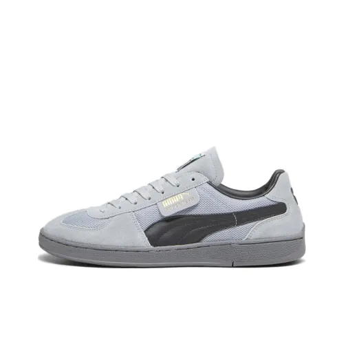 PUMA Superteam Anti Slip Wear Resistant Low Top Skateboard Shoes Men's Gray Black