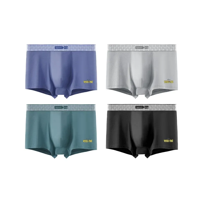 Disney 100% Cotton Boxer Briefs Men's 4 Pack-8