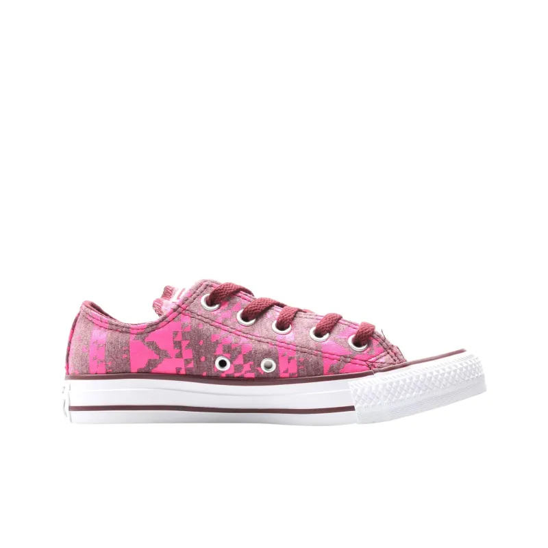 Converse Chuck Taylor All Star Anti Slip Wear Resistant Low Top Canvas Shoes Women's Pink-1