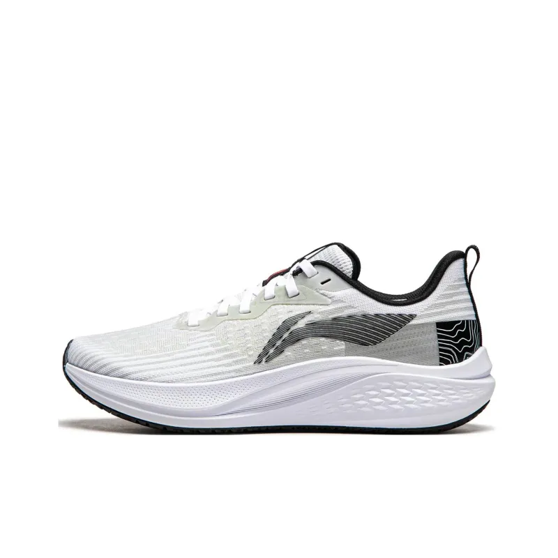 LiNing Red Hare 7 Cushioning, Slip Resistant, Lightweight Low Top Running Shoes Women's Standard White-0