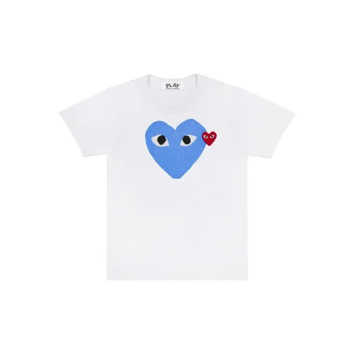 CDG Play T-Shirts Unisex White