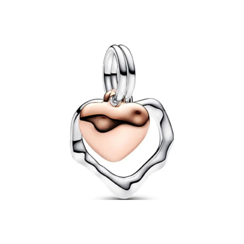 Pandora Gold Plated Copper Silver Alloy Pendants Women's Multicolor-1