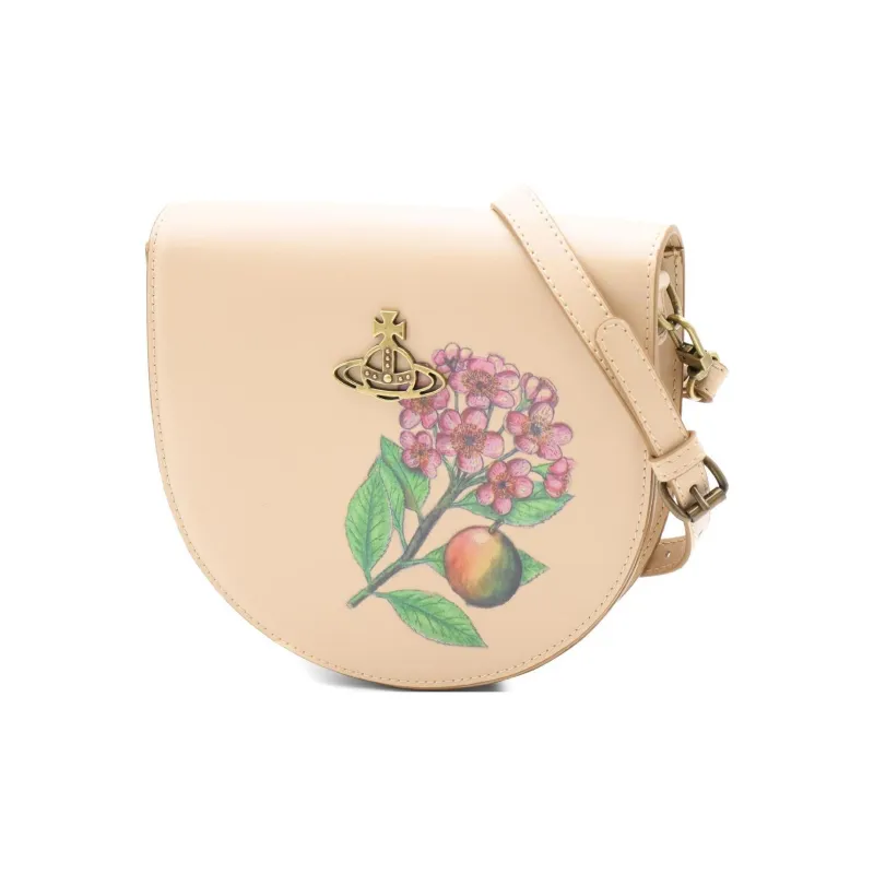 Vivienne Westwood Calfskin Crossbody Bag, Shoulder Bag Women's Pink-0